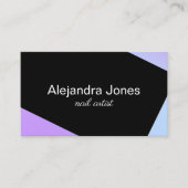 幾何モダンネイルアーティスト名刺 名刺 (正面)