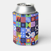 幾何モダンバウハウスネオメンフィスパターン 缶クーラー (缶裏面)