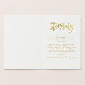 幾何モダンバチェロレッテ週末 箔カード (内部)