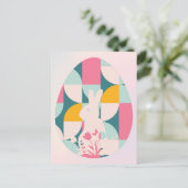 幾何モダンバニー復活祭 シーズンポストカード (スタンド正面)