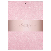 幾何モダンバラ金ゴールドグリッター クリップボード (裏面)