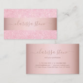 幾何モダンバラ金ゴールドグリッター 名刺 (正面/裏面)