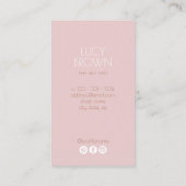 幾何モダンバラ金ゴールド美容師 名刺 (裏面)