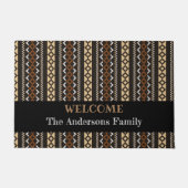 幾何モダンパターンのアーストーン ドアマット (正面)