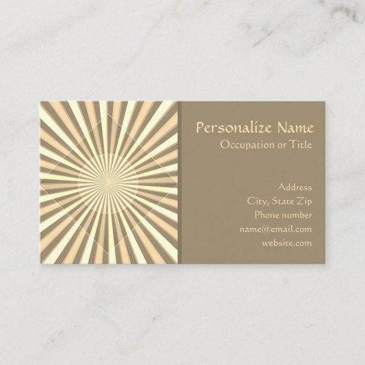 幾何モダンパターンデザインスタイリッシュ 名刺 (正面)