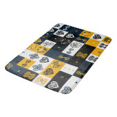 幾何モダンパターントレンディーイエローラウンドピロ バスマット (アングル)