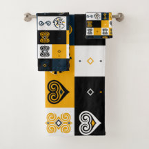 幾何モダンパターントレンディー黄