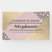 幾何モダンパターン卒業パーティー 横断幕 (横)