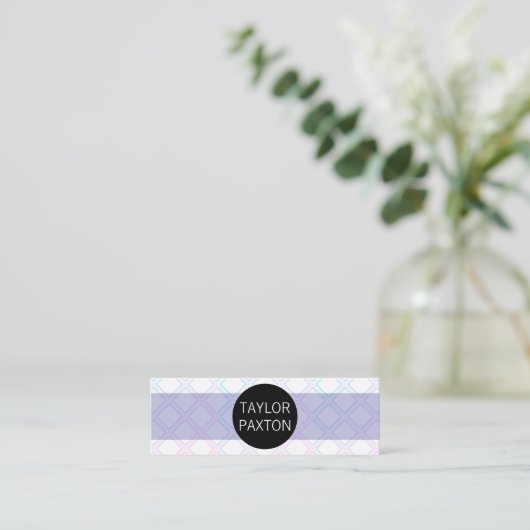 幾何モダンパターン スキニー名刺 (スタンド正面)