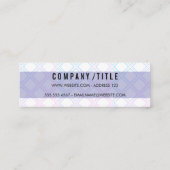 幾何モダンパターン スキニー名刺 (裏面)