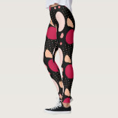 幾何モダンパターン レギンス (左)