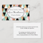 幾何モダンパターン |三角形 名刺 (正面/裏面)