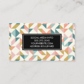 幾何モダンパターン 名刺 (裏面)