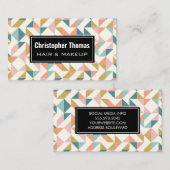 幾何モダンパターン 名刺 (正面/裏面)