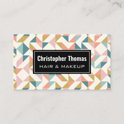 幾何モダンパターン 名刺 (正面)