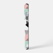 幾何モダンパターン iPhone 15ケース (左側面)