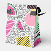 幾何モダンパターンMemphisパターインスパイアン フェイバーボックス (裏面サイド)