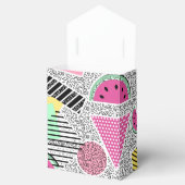 幾何モダンパターンMemphisパターインスパイアン フェイバーボックス (オープン)