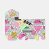 幾何モダンパターンMemphisパターインスパイアン フェイバーボックス (折り畳みなし)