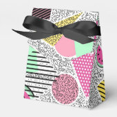 幾何モダンパターンMemphisパターインスパイアン フェイバーボックス (正面サイド)