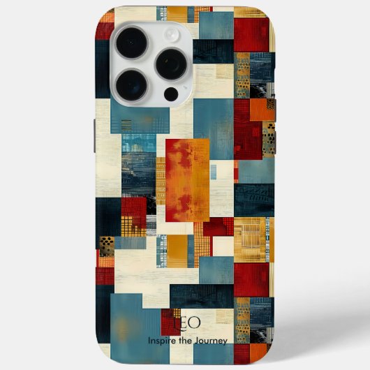 幾何モダンパッチワークはっきりしたとインスパイアの Case-Mate iPhoneケース (裏面)
