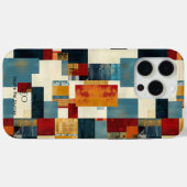 幾何モダンパッチワークはっきりしたとインスパイアの Case-Mate iPhoneケース (裏面 (横))