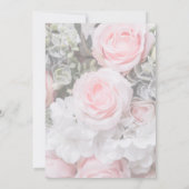 幾何モダンピンクローゼカップルの赤ちゃんシャワー 招待状 (裏面)