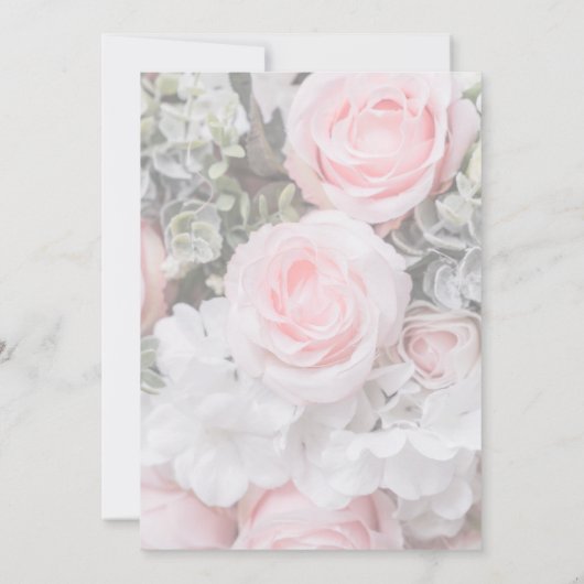 幾何モダンピンクローゼカップルの赤ちゃんシャワー 招待状 (裏面)