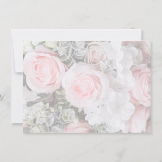 幾何モダンピンクローゼリハーサルディナー 招待状 (裏面)