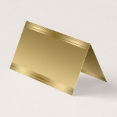 幾何モダンフェイク金ゴールド 名刺 (裏面)