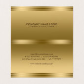 幾何モダンフェイク金ゴールド 名刺 (内部フラット)