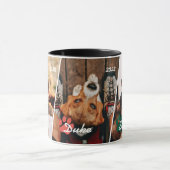 幾何モダンフレームPet Paw 3枚 マグカップ (中央)