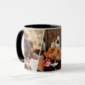 幾何モダンフレームPet Paw 3枚 マグカップ (正面左)