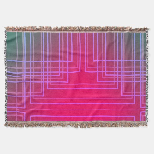 幾何モダンブランケット スローブランケット (正面)