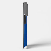 幾何モダンブルーグレーテラゾモノグラム Case-Mate iPhoneケース (裏面 / 右)