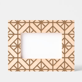 幾何モダンプリントレーザエッチング写真フレーム レーザー彫刻フレーム