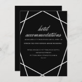 幾何モダンホテルカード エンクロージャーカード (正面/裏面)