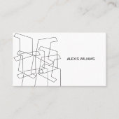 幾何モダンミニマルエレガントプロフェッショナル 名刺 (正面)