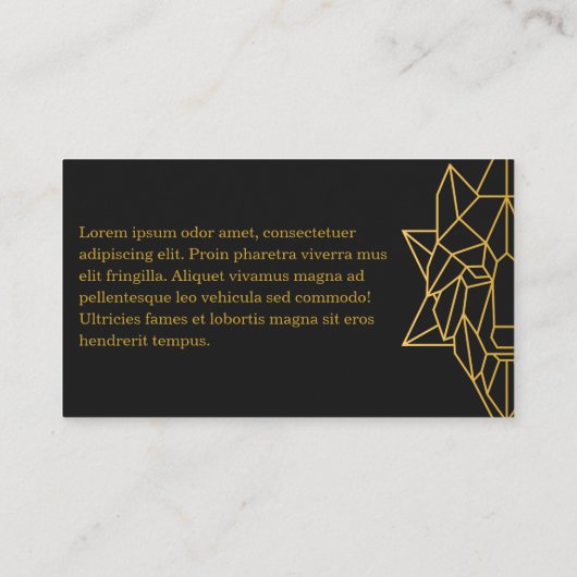 幾何モダンミニマルプロフェッショナルブランディング 名刺 (裏面)