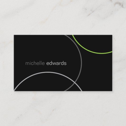 幾何モダンミニマル抽象芸術管理 名刺 (正面)