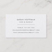 幾何モダンメイクアップアーティスト 名刺 (裏面)