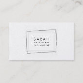 幾何モダンメイクアップアーティスト 名刺 (正面)