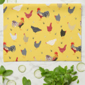 幾何モダンメンフィススタイルチキンファーム キッチンタオル (折り畳み)