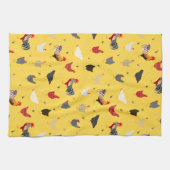 幾何モダンメンフィススタイルチキンファーム キッチンタオル (横)