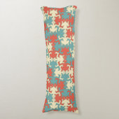 幾何モダンレトロ強い男性パターン ボディピロー (正面縦)