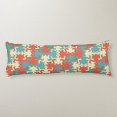 幾何モダンレトロ強い男性パターン ボディピロー (裏面)