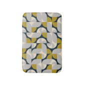 幾何モダンヴィンテージレトロ背景 バスマット (正面縦)