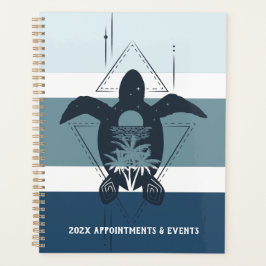 幾何モダン亀パーソナライズされた プランナー手帳