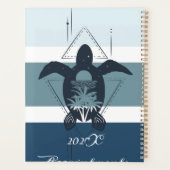 幾何モダン亀パーソナライズされた プランナー手帳 (裏面)