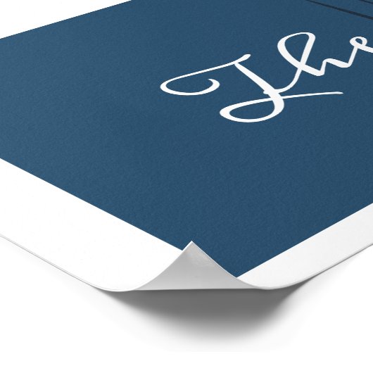 幾何モダン亀パーソナライズされた ポスター (角)